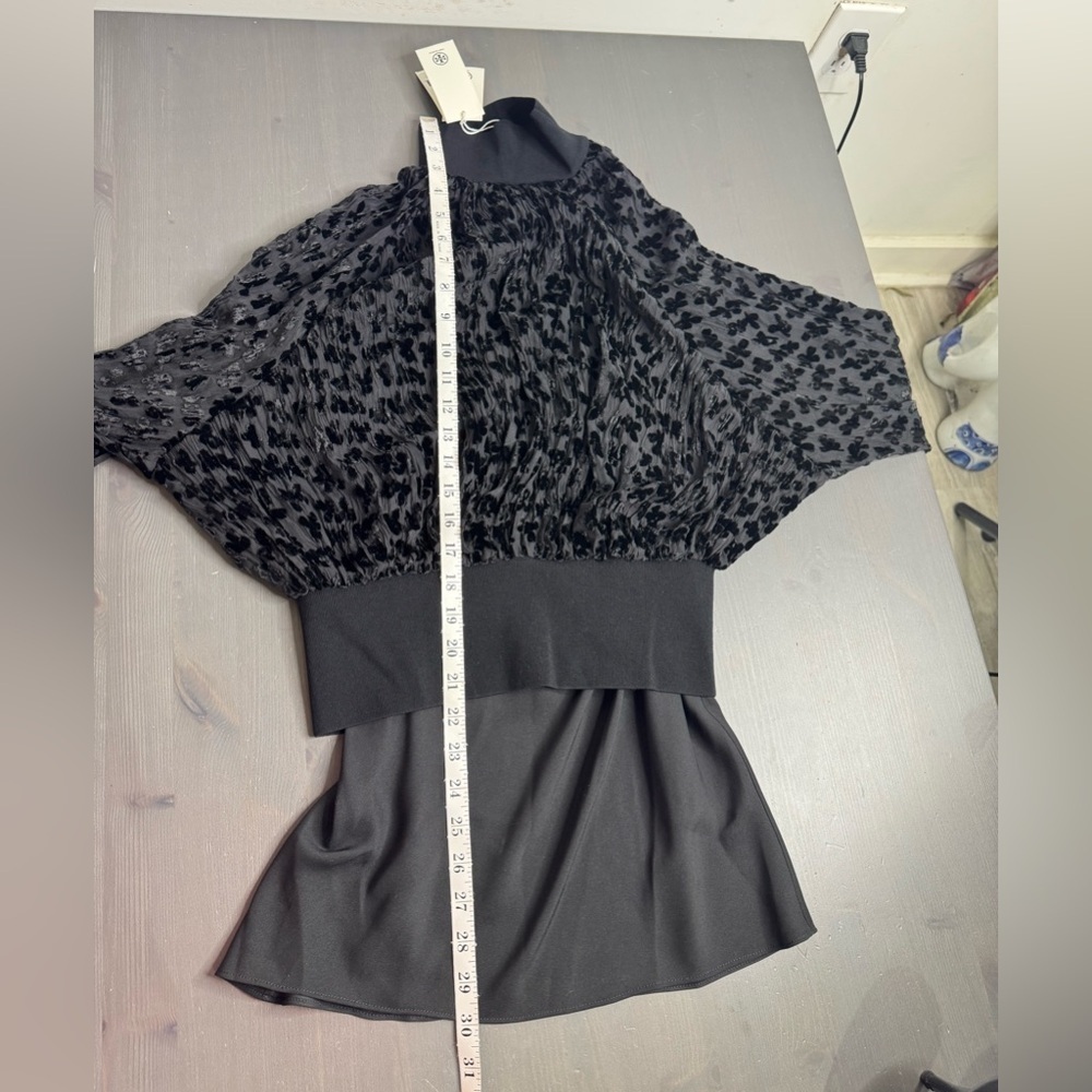 Tory Burch Black Devorè Velvet Top - Picture 8 of 8